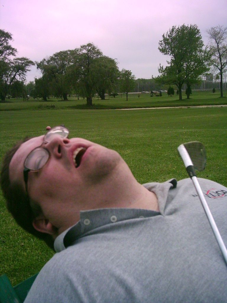 Just catching a few Zs by the fairway.